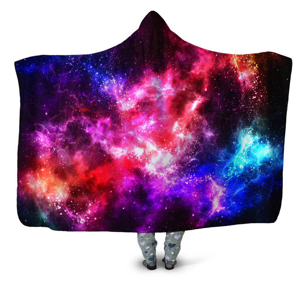 Galaxy Vibe Hooded Blanket, Yantrart Design, | iEDM