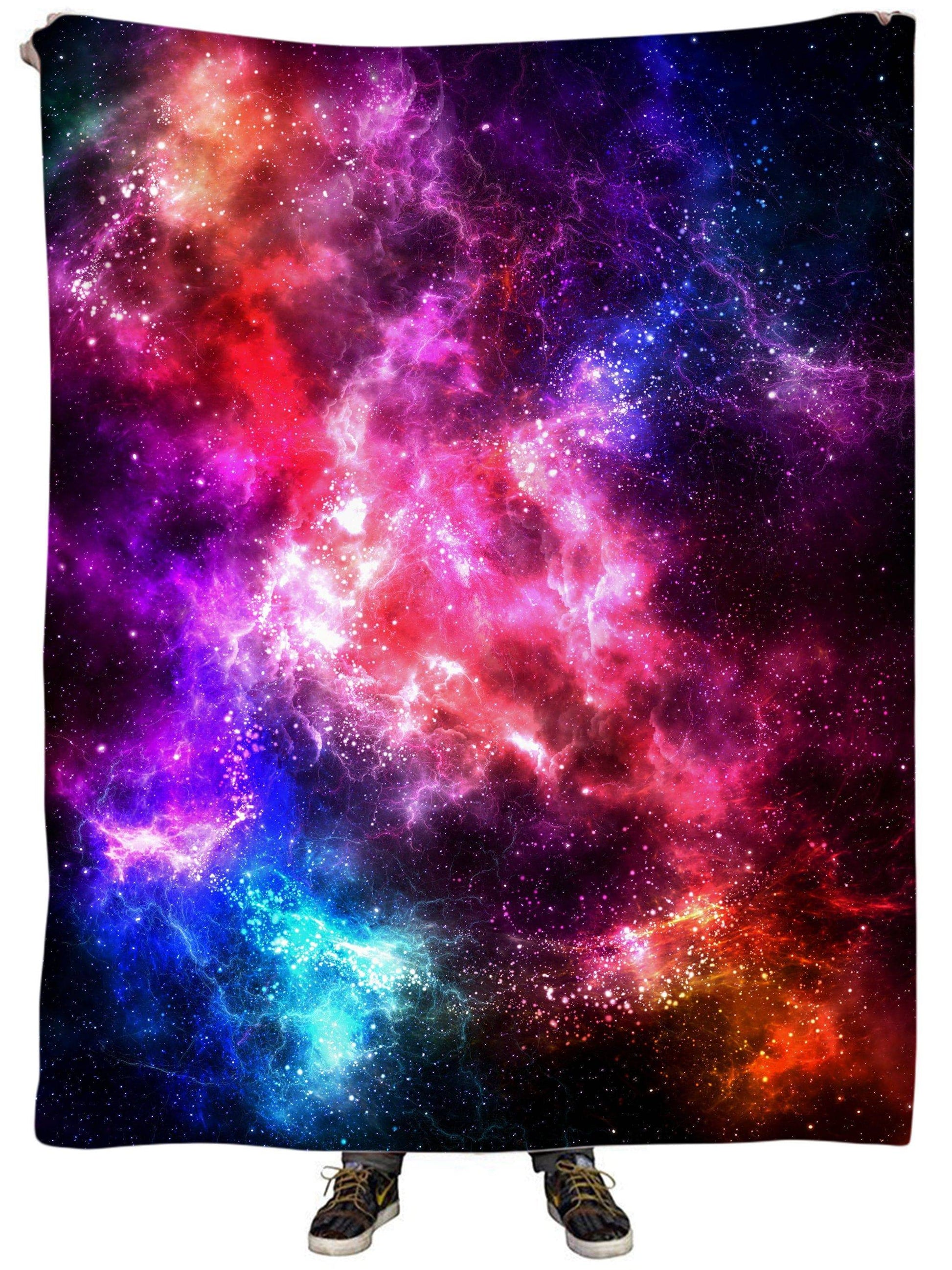 Galaxy Vibe Plush Blanket, Yantrart Design, | iEDM