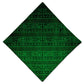Green Glyphs Bandana, Yantrart Design, | iEDM