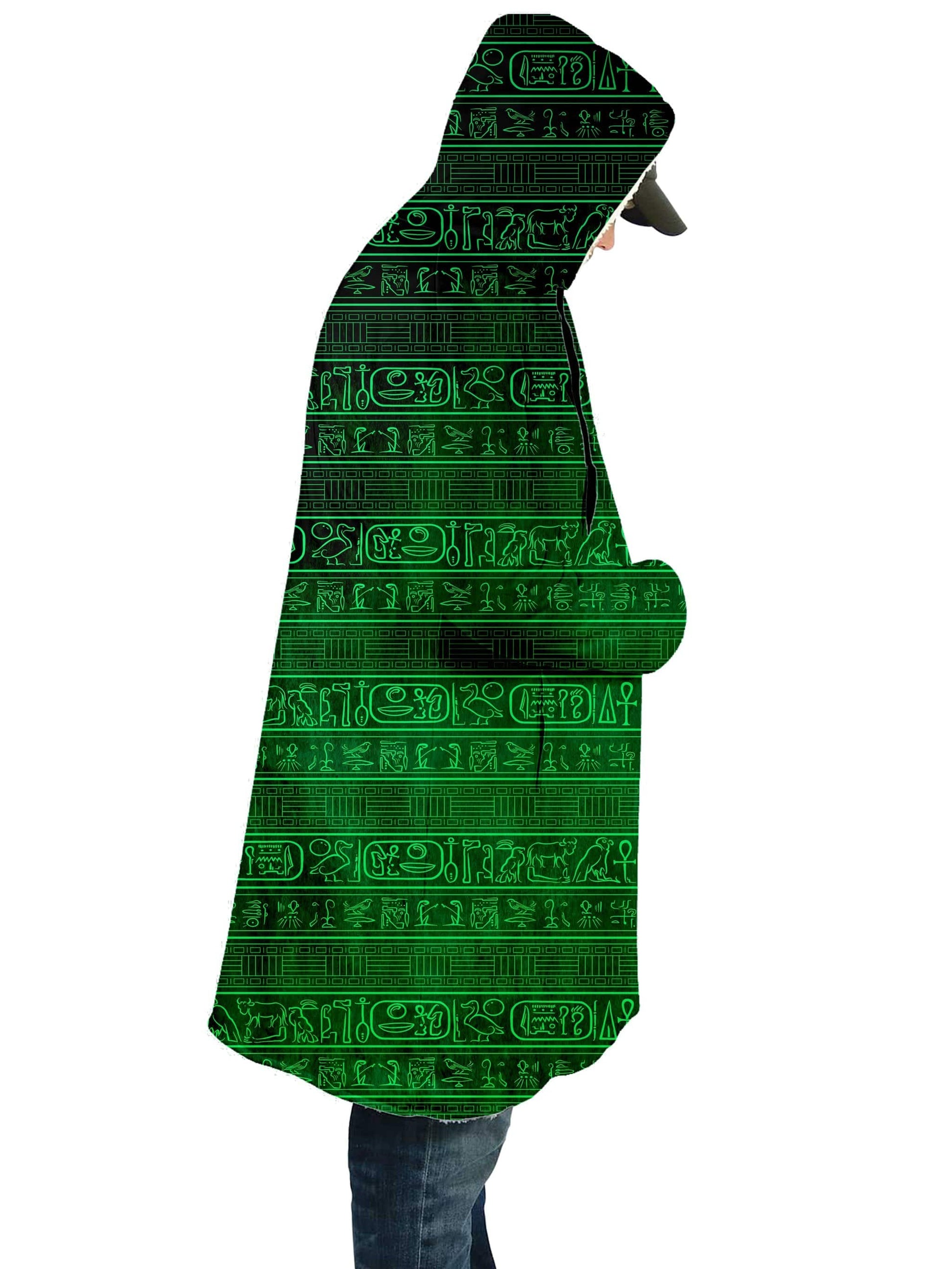 Green Glyphs Cloak, Yantrart Design, | iEDM