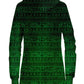 Green Glyphs Hoodie Dress, Yantrart Design, | iEDM