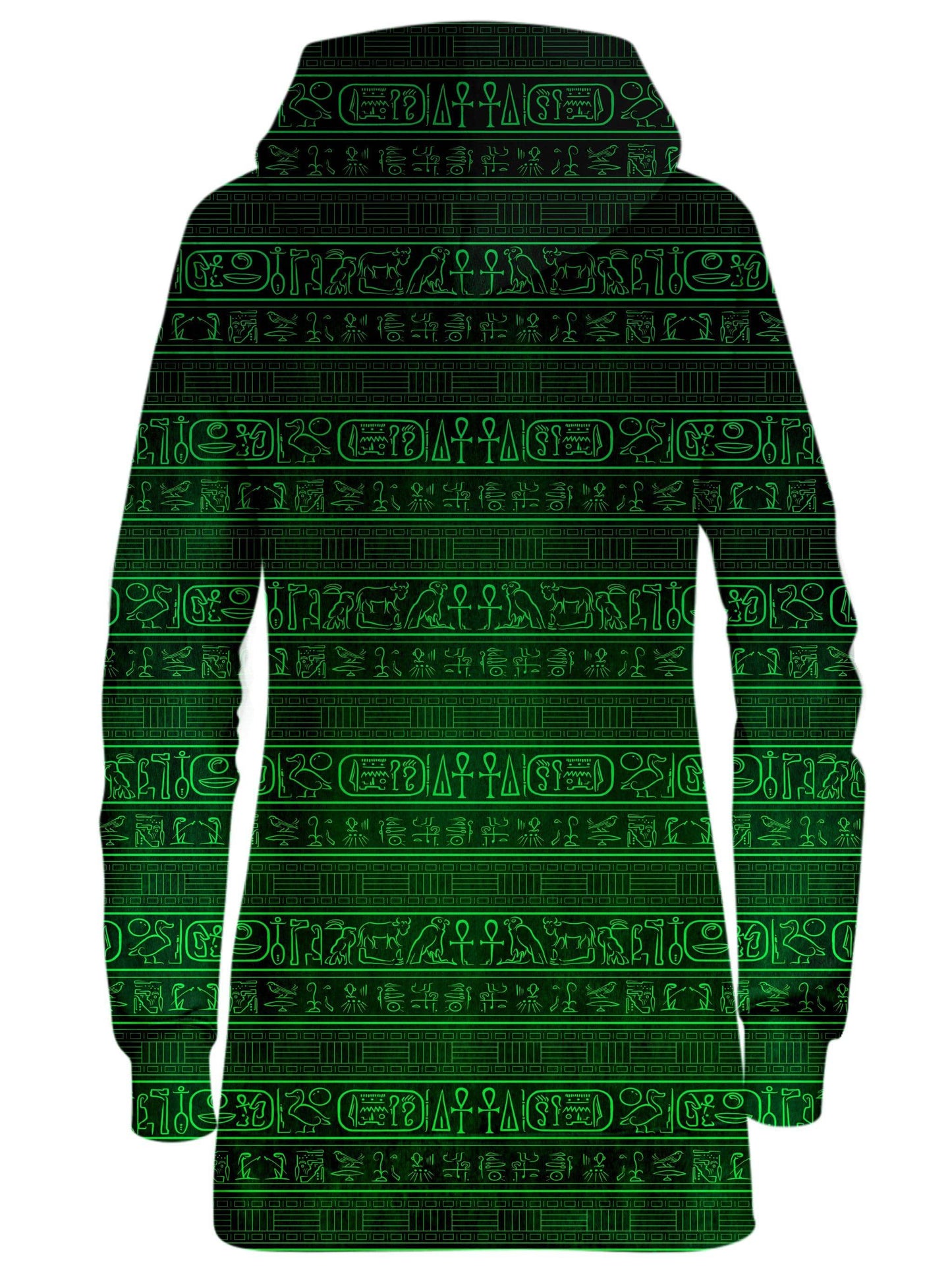 Green Glyphs Hoodie Dress, Yantrart Design, | iEDM