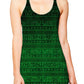 Green Glyphs Women's Tank, Yantrart Design, | iEDM