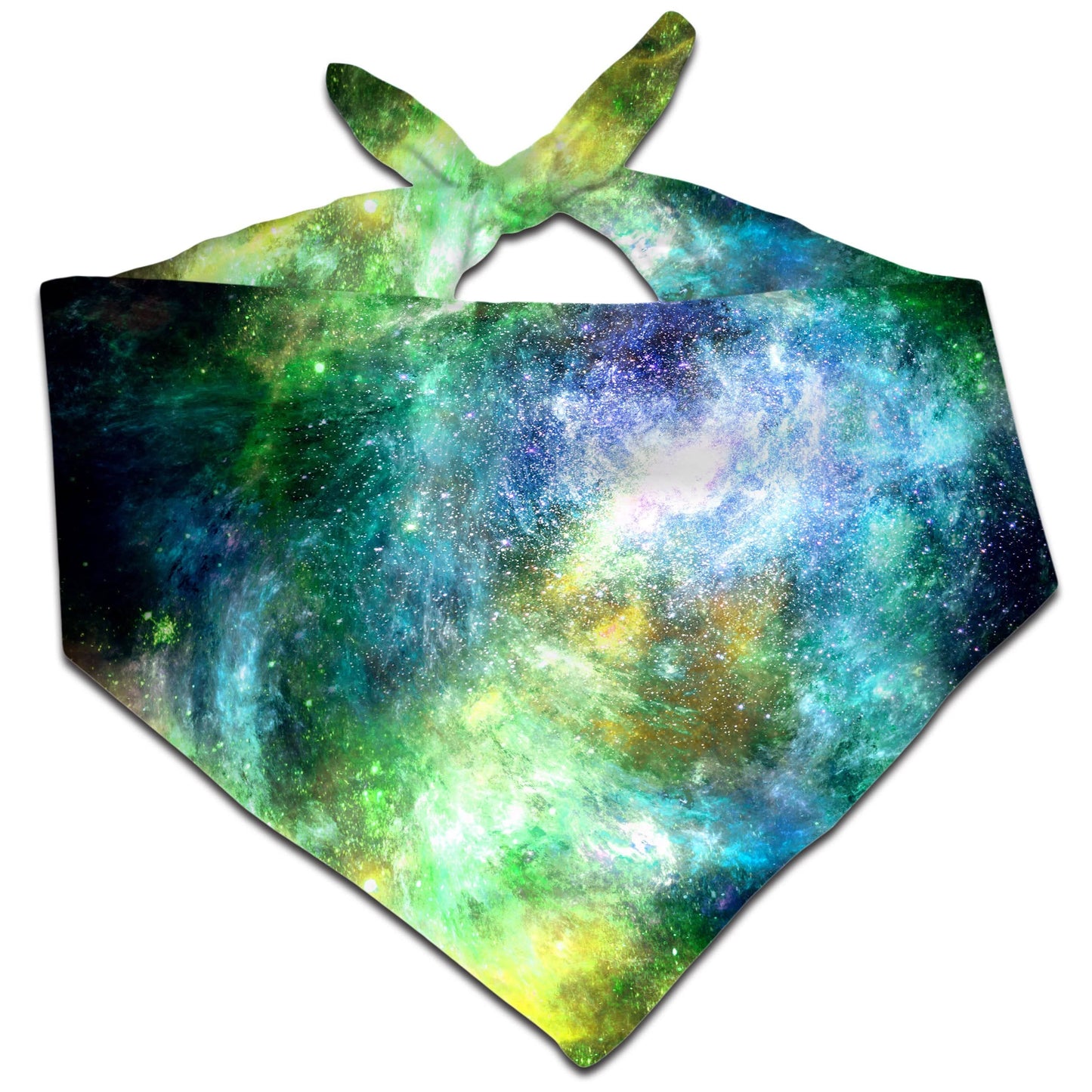 Green Psychedelic Nebula Bandana, Yantrart Design, | iEDM