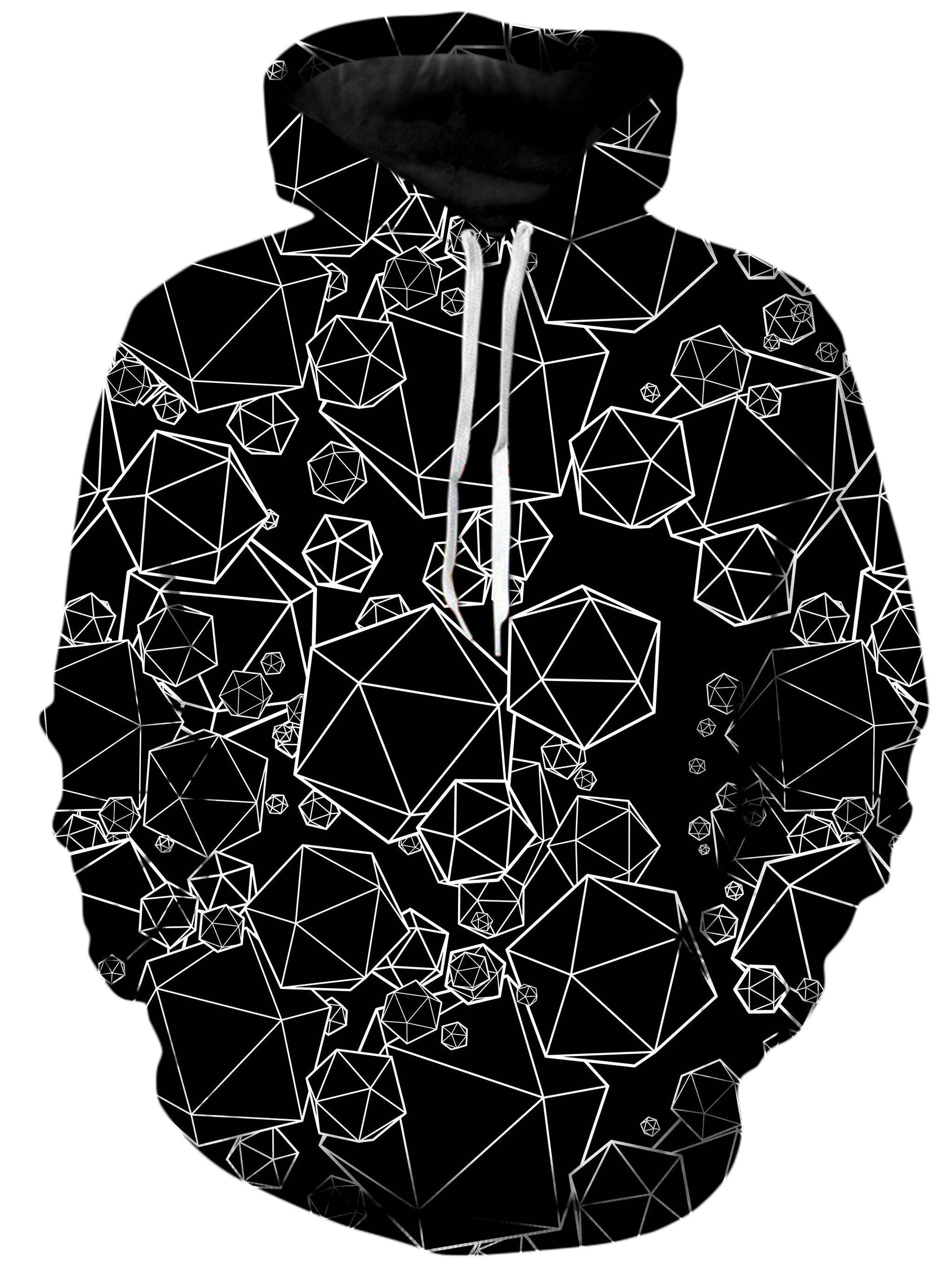 Icosahedron Madness Black Hoodie and Leggings Combo, Yantrart Design, | iEDM