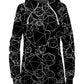 Icosahedron Madness Black Hoodie Dress and Leggings Combo, Yantrart Design, | iEDM
