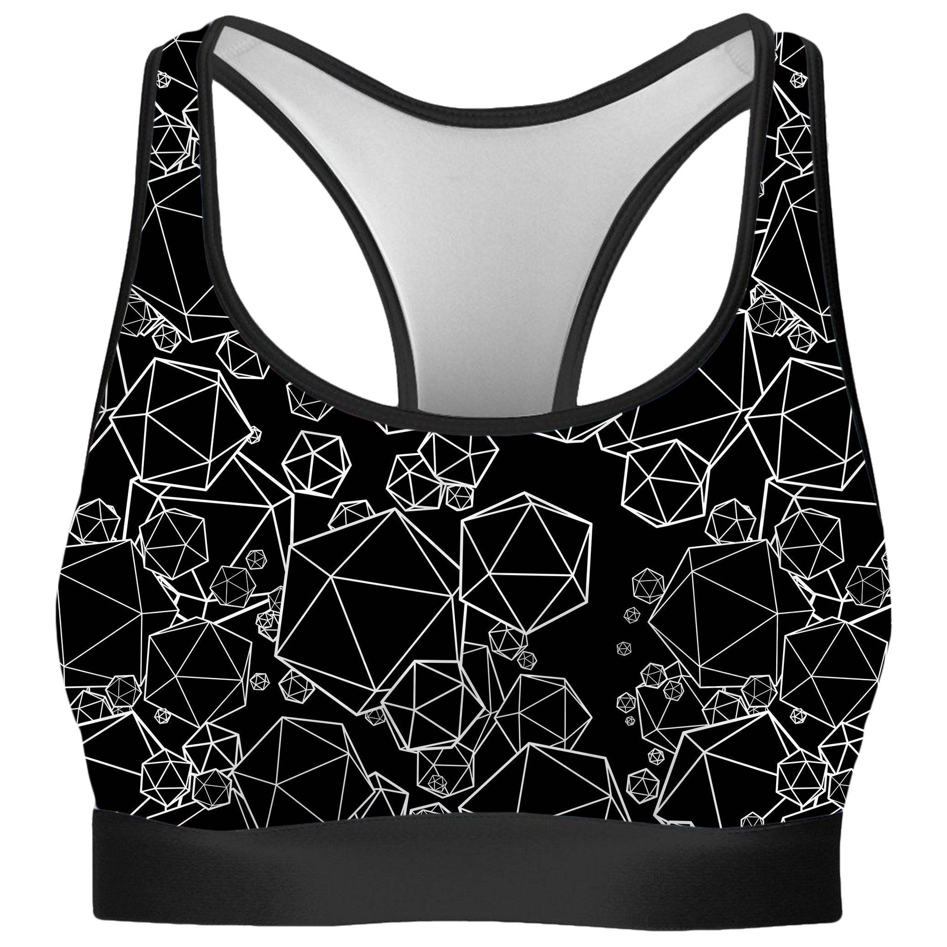 Icosahedron Madness Black Rave Bra and Leggings Combo, Yantrart Design, | iEDM