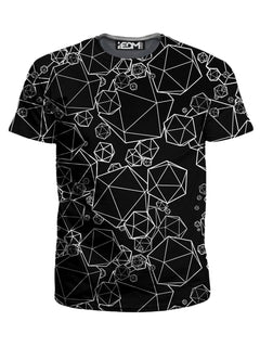 Yantrart Design - Icosahedron Madness Black T-Shirt and Joggers Combo