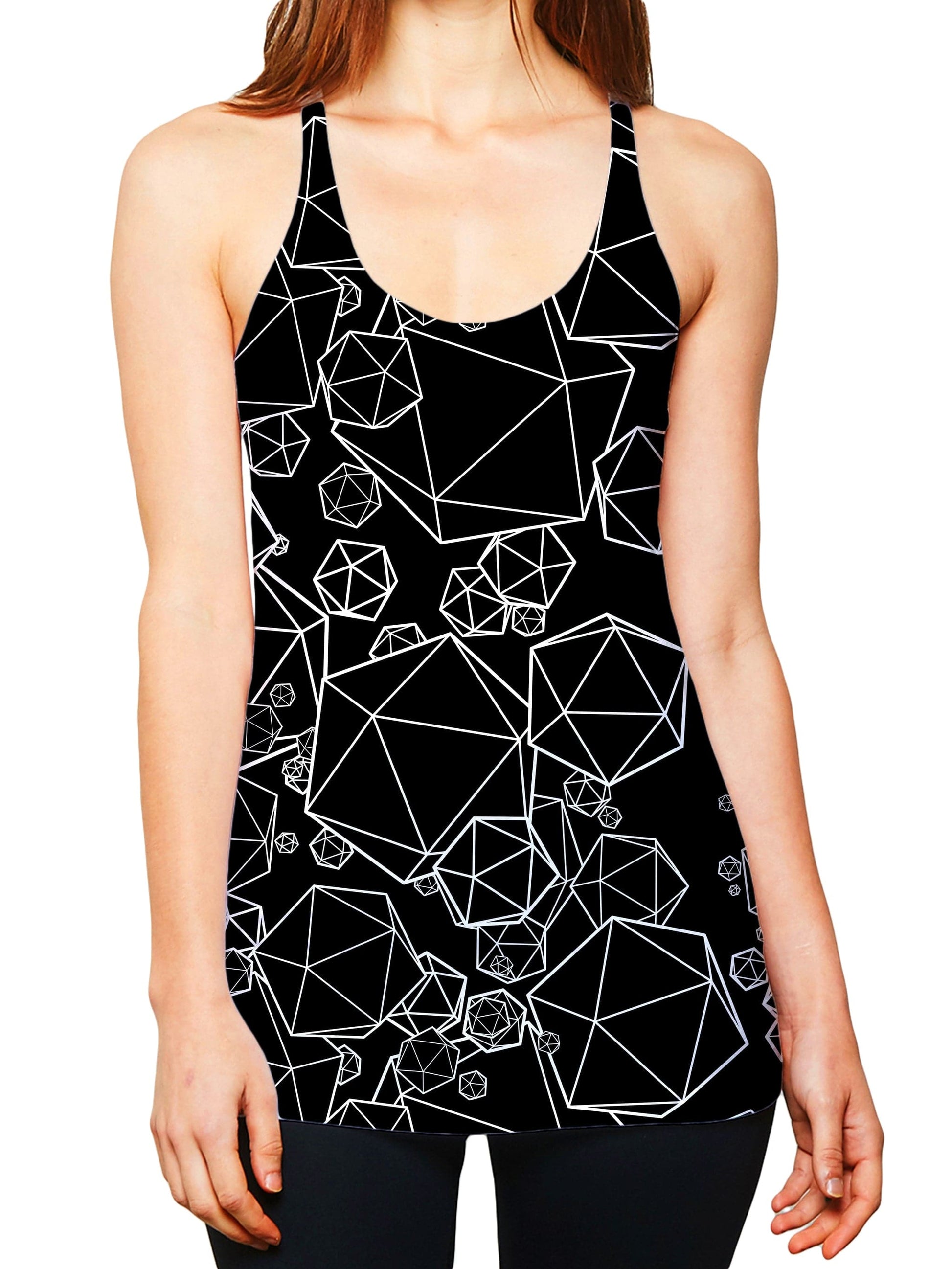 Icosahedron Madness Black Women's Tank, Yantrart Design, | iEDM