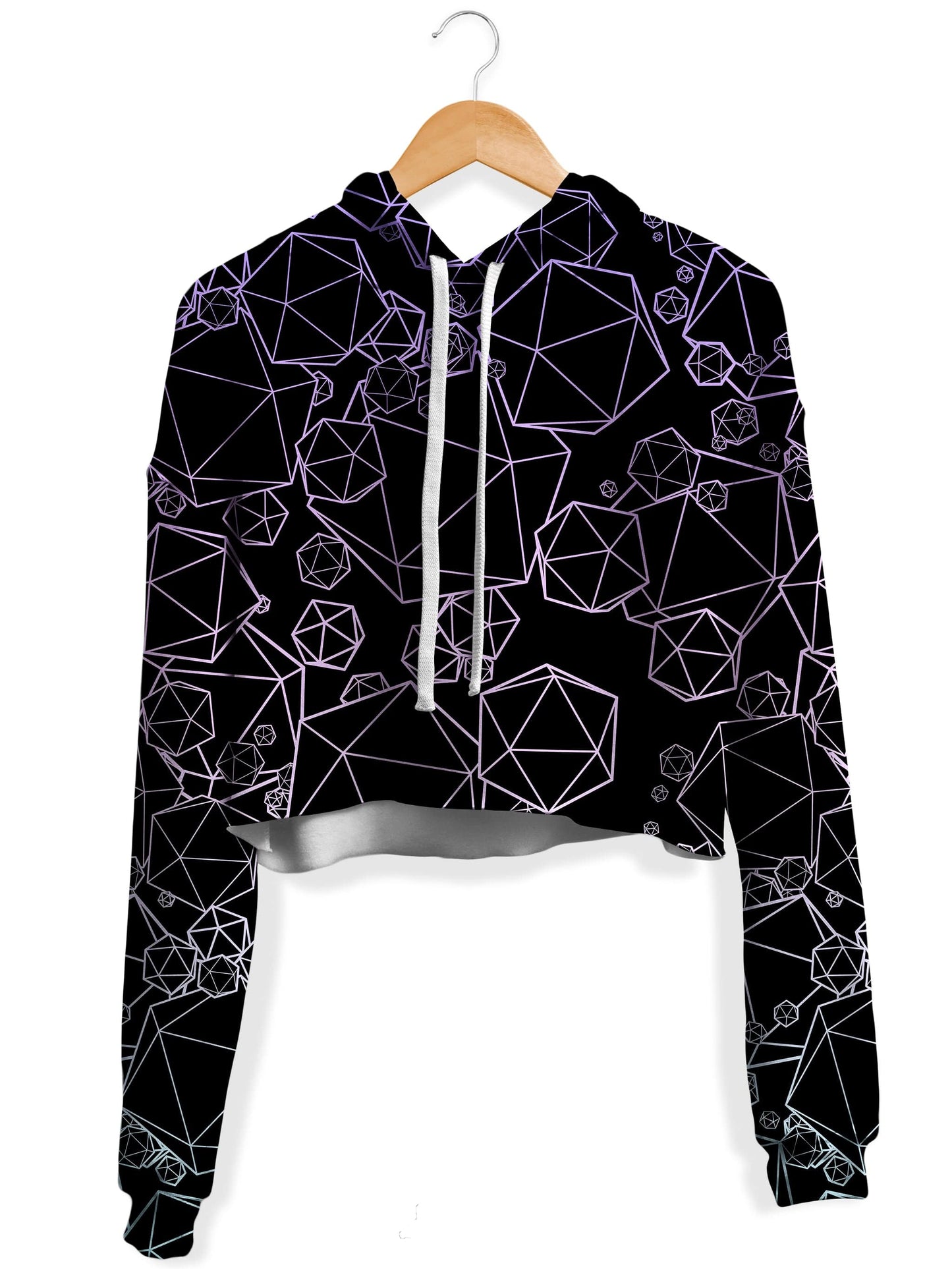 Icosahedron Madness Cold Crop Hoodie and Leggings Combo, Yantrart Design, | iEDM