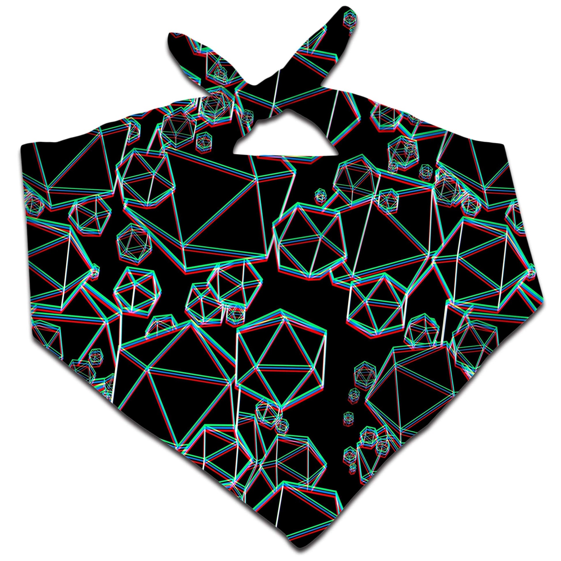 Icosahedron Madness Glitch Bandana, Yantrart Design, | iEDM