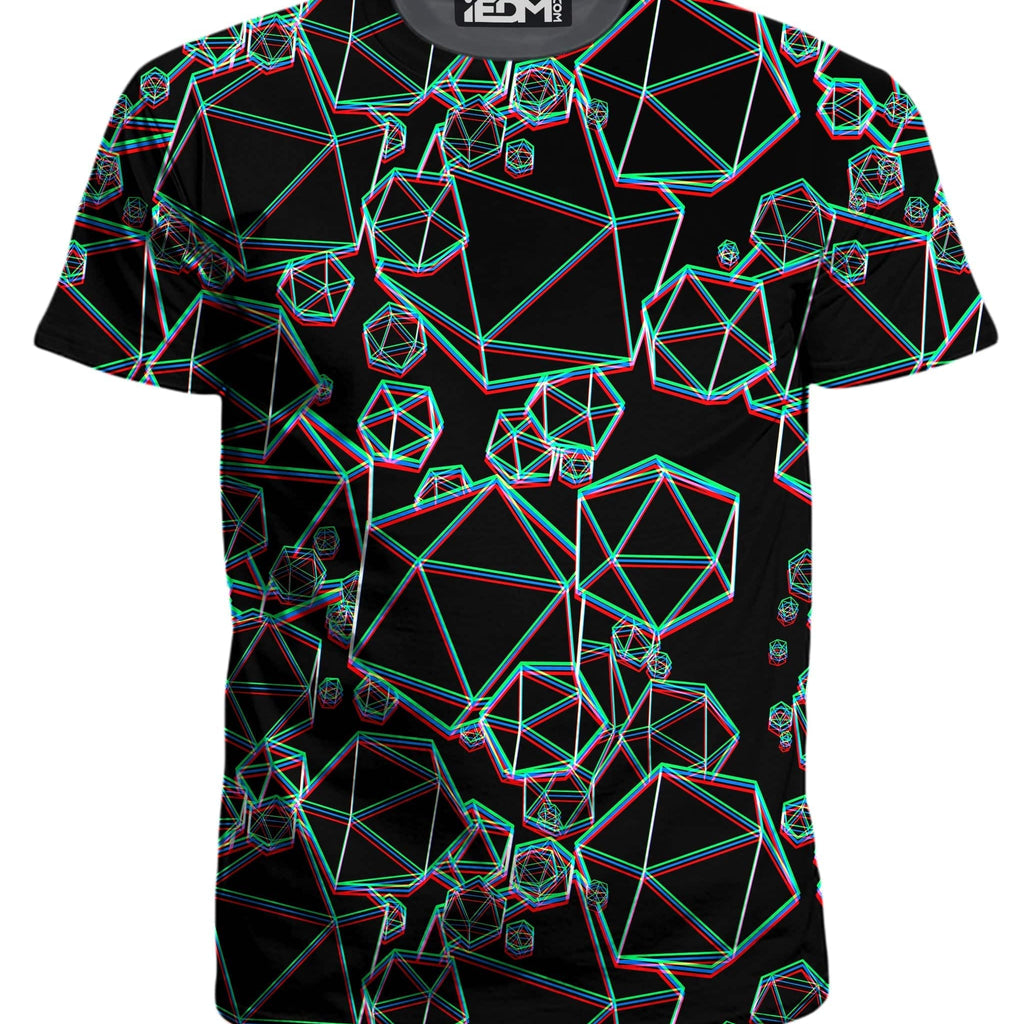 Icosahedron Madness Glitch T-Shirt and Joggers Combo, Yantrart Design, | iEDM