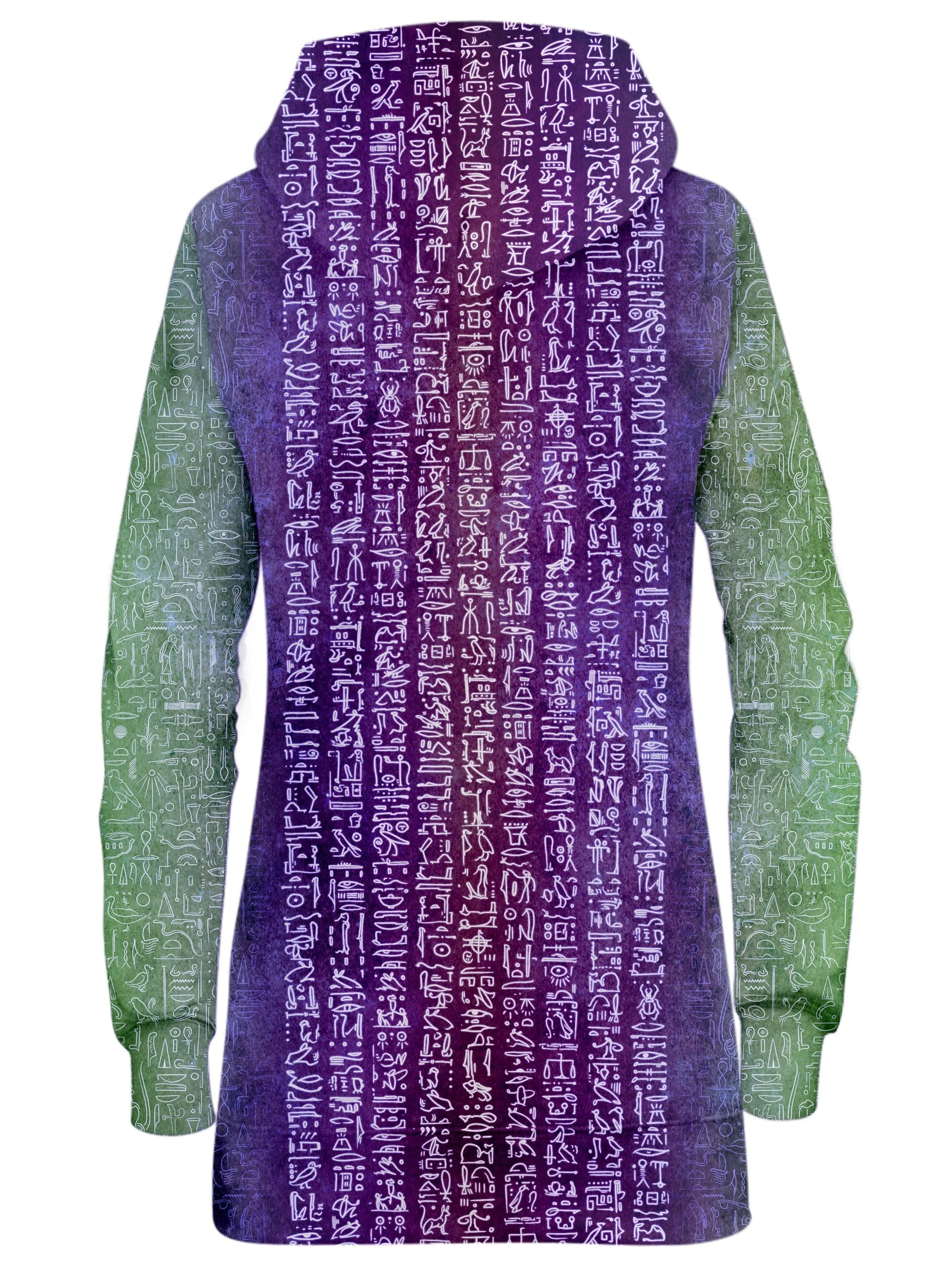 Neon Hieroglyph Hoodie Dress, Yantrart Design, | iEDM