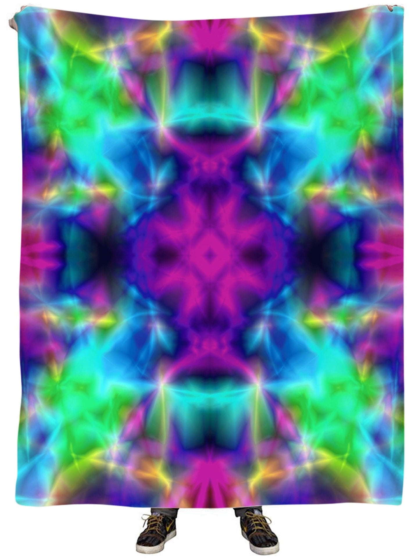 Nous Dissenys Tie-Dye Plush Blanket, Yantrart Design, | iEDM