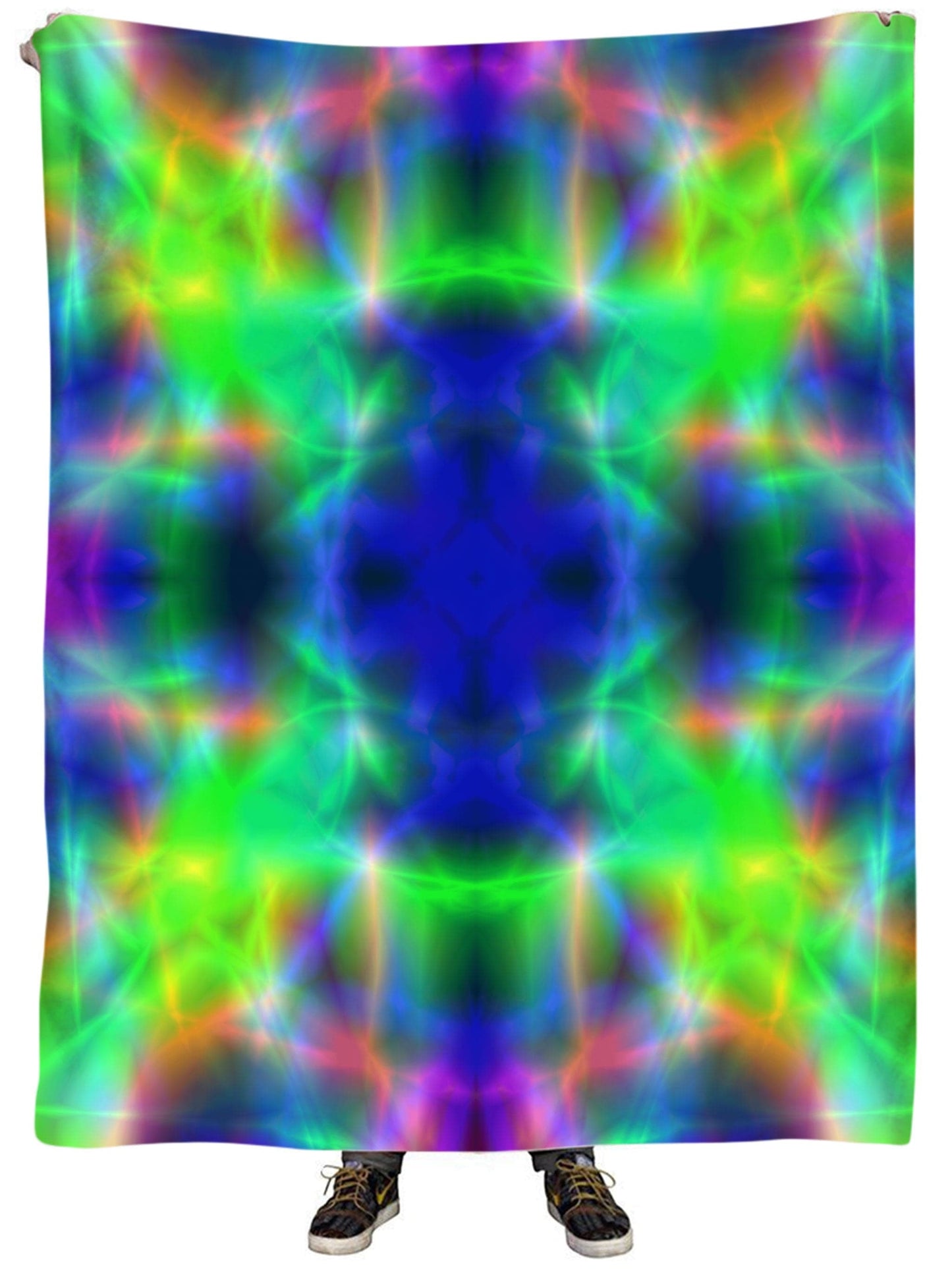 Nuclear Melt Tie-Dye Plush Blanket, Yantrart Design, | iEDM