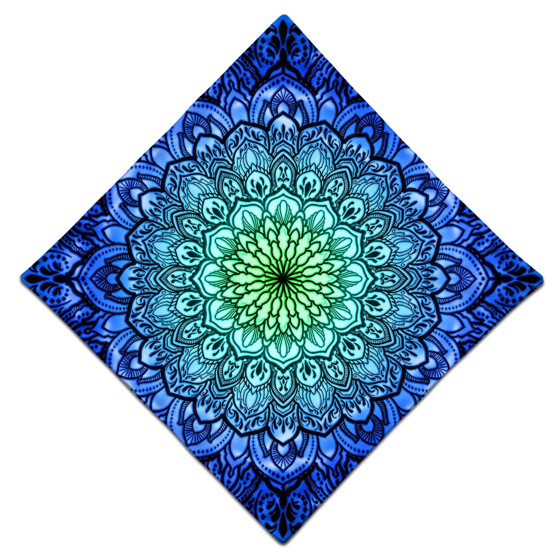 Ornate Mandala Blue Bandana, Yantrart Design, | iEDM