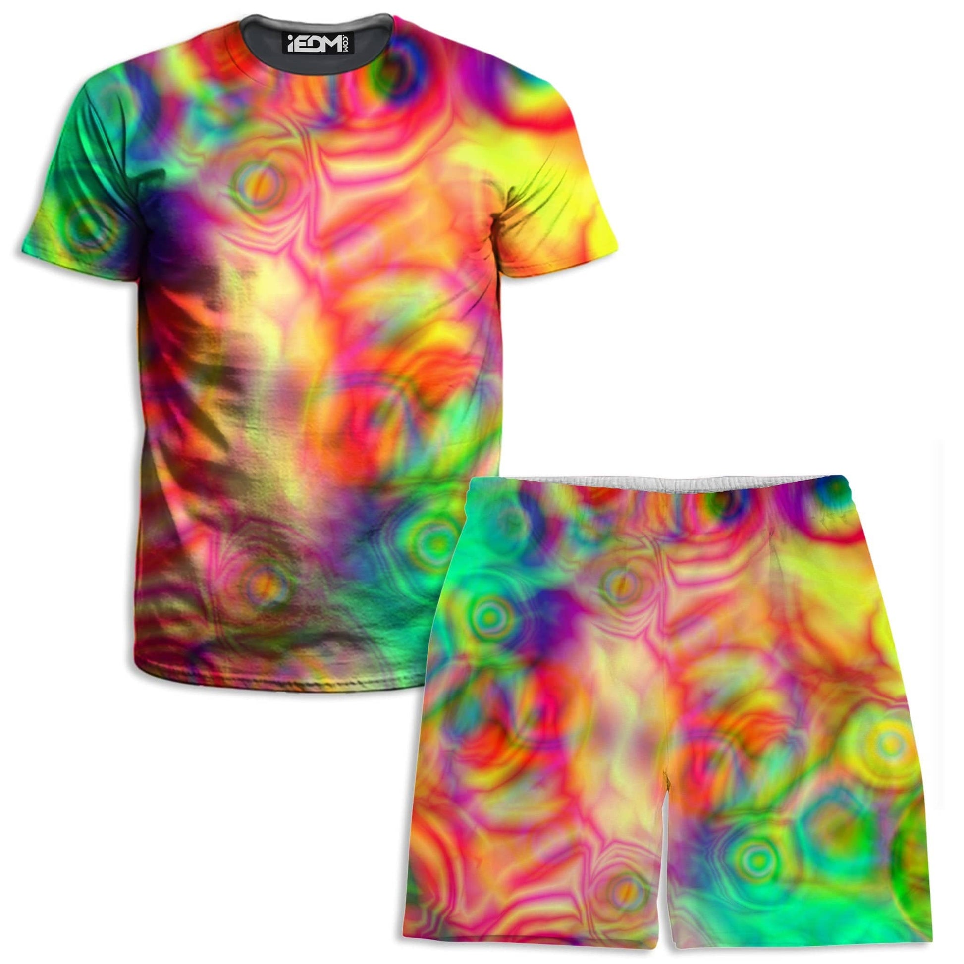 Psychedelic Dream T-Shirt and Shorts Combo, Yantrart Design, | iEDM