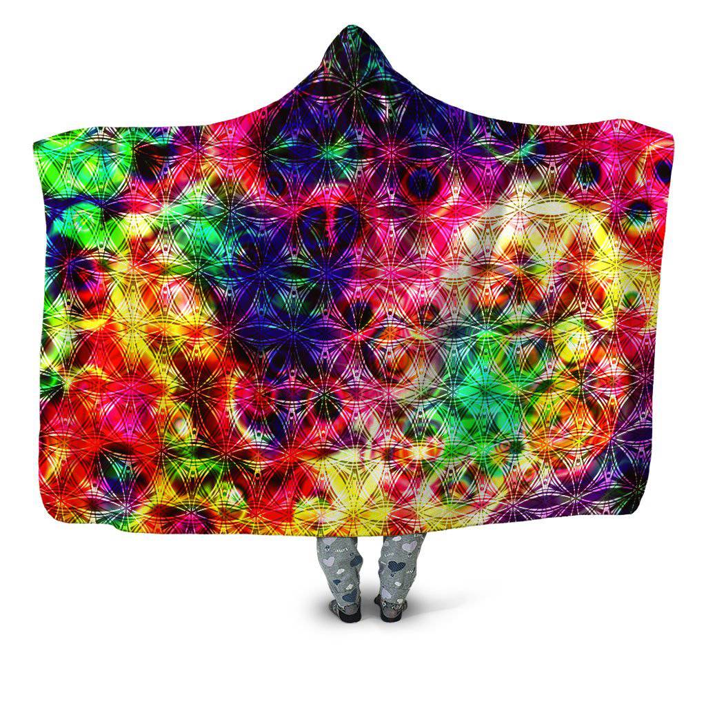Psychedelic Flow Hooded Blanket, Yantrart Design, | iEDM