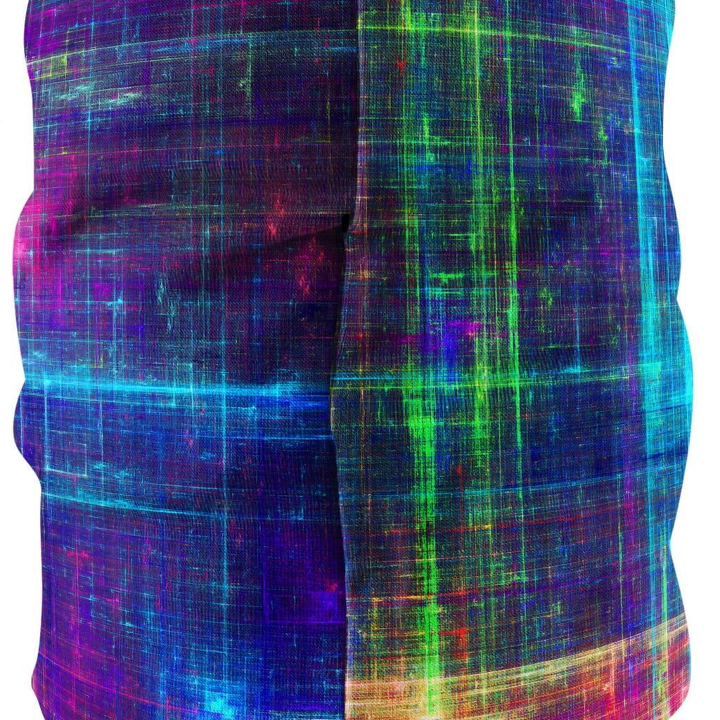 Psychedelic Matrix Rainbow Bandana Mask, Yantrart Design, | iEDM