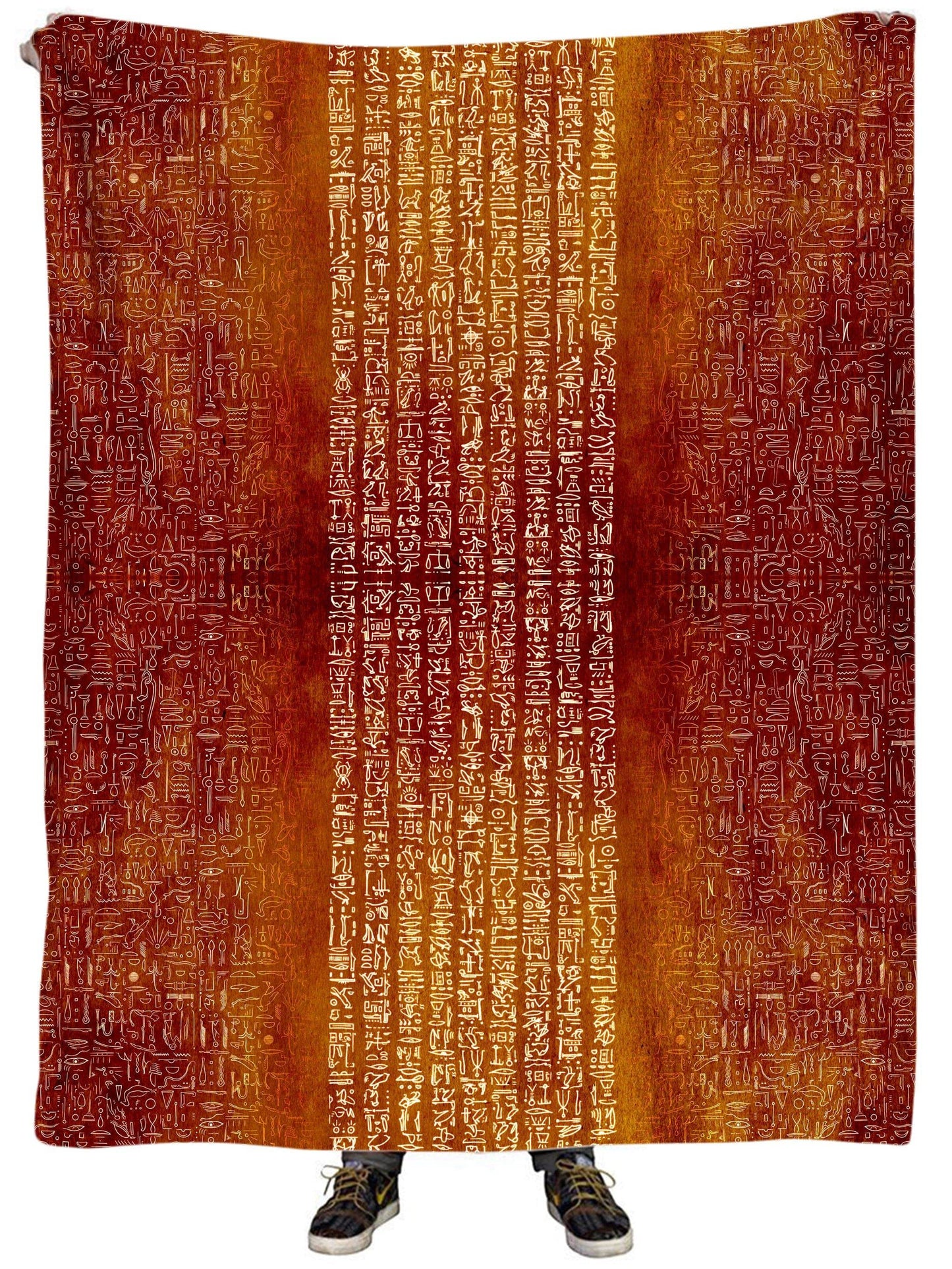 Time Warp Hieroglyph Plush Blanket, Yantrart Design, | iEDM